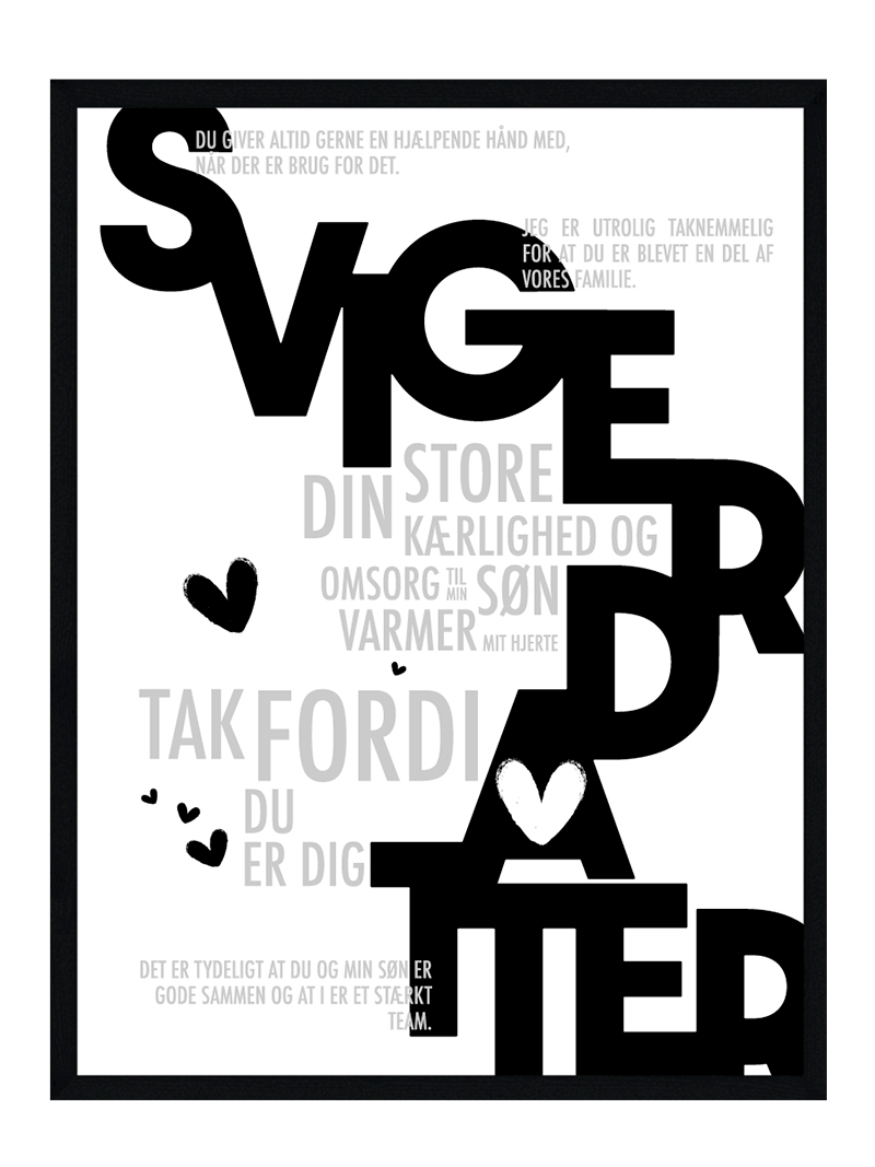 Svigerdatter plakat - Personlig plakat