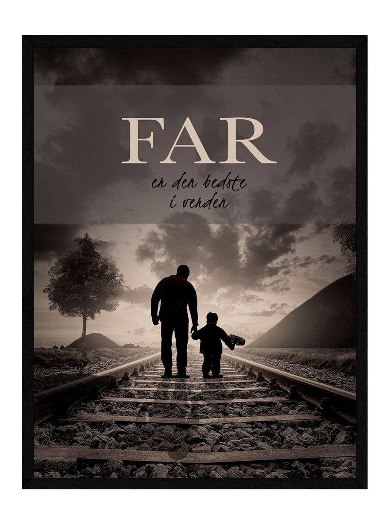 Verdens bedste far plakat - Jernbane