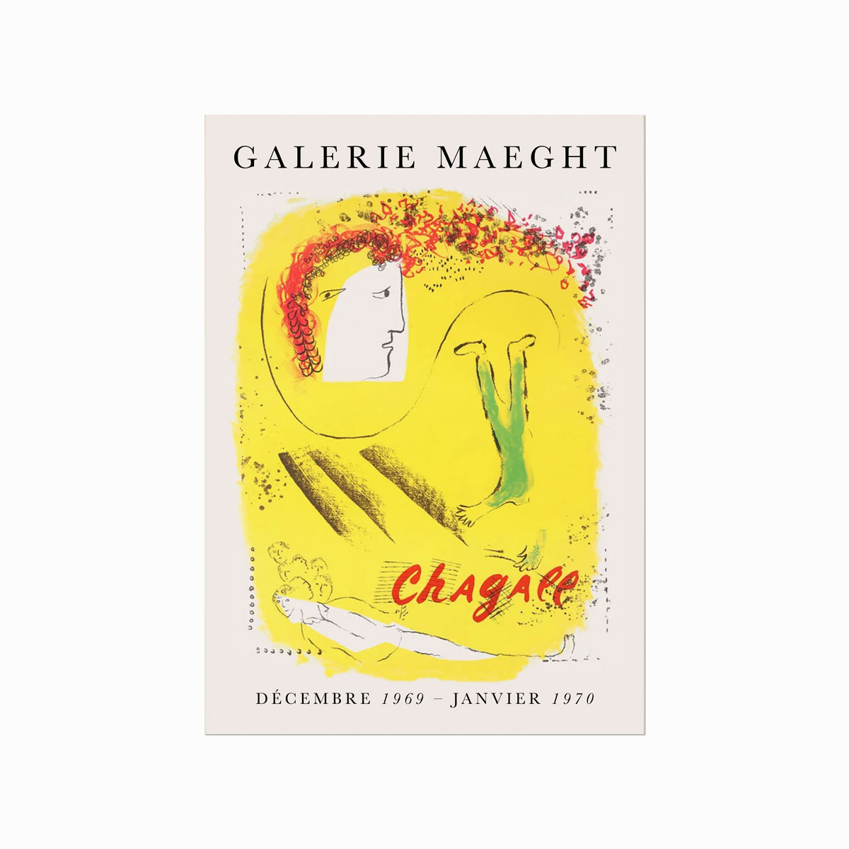 Marc Chargall Exhibition Poster (Yellow)