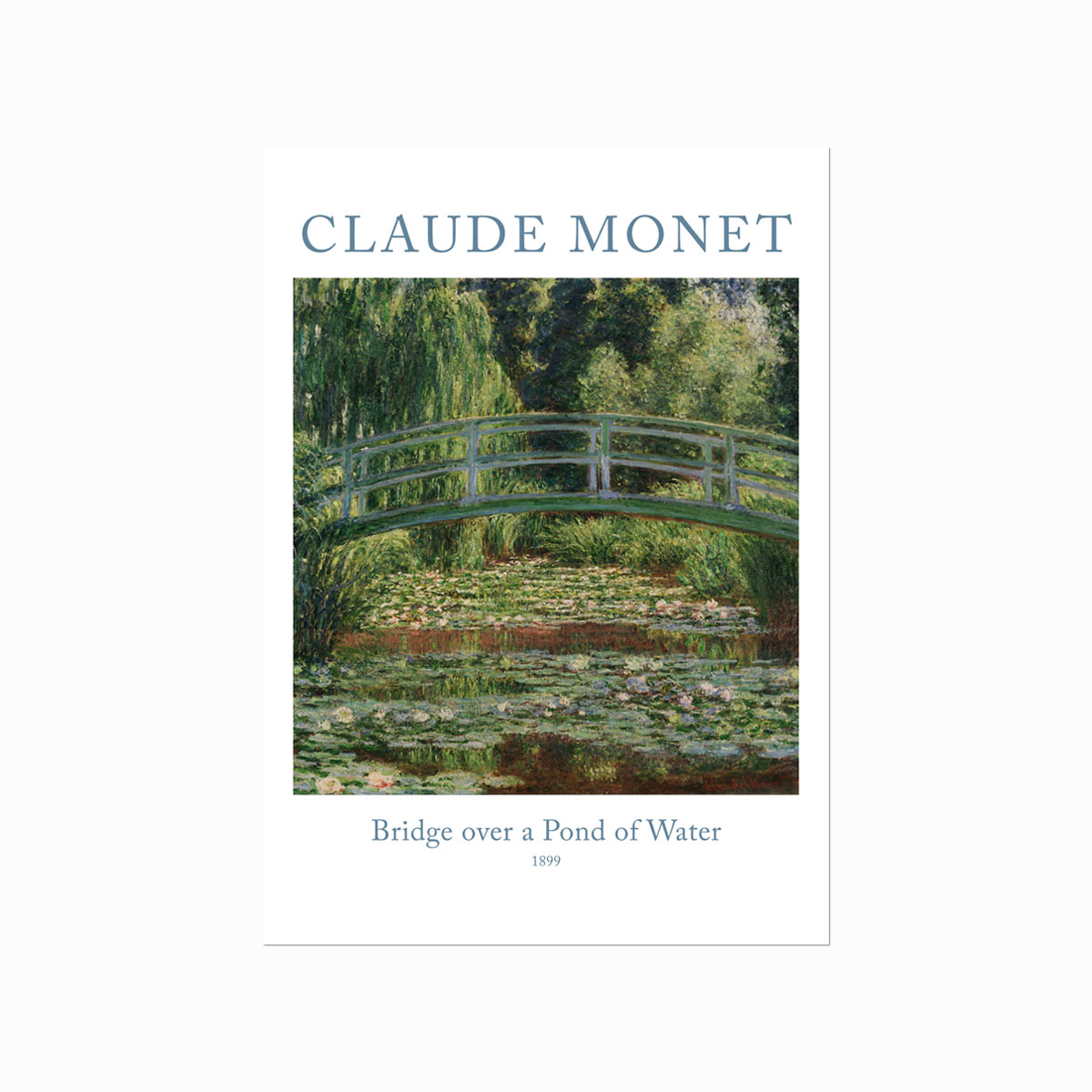 Claude Monet  Bridge over a Pond of Water Lilies