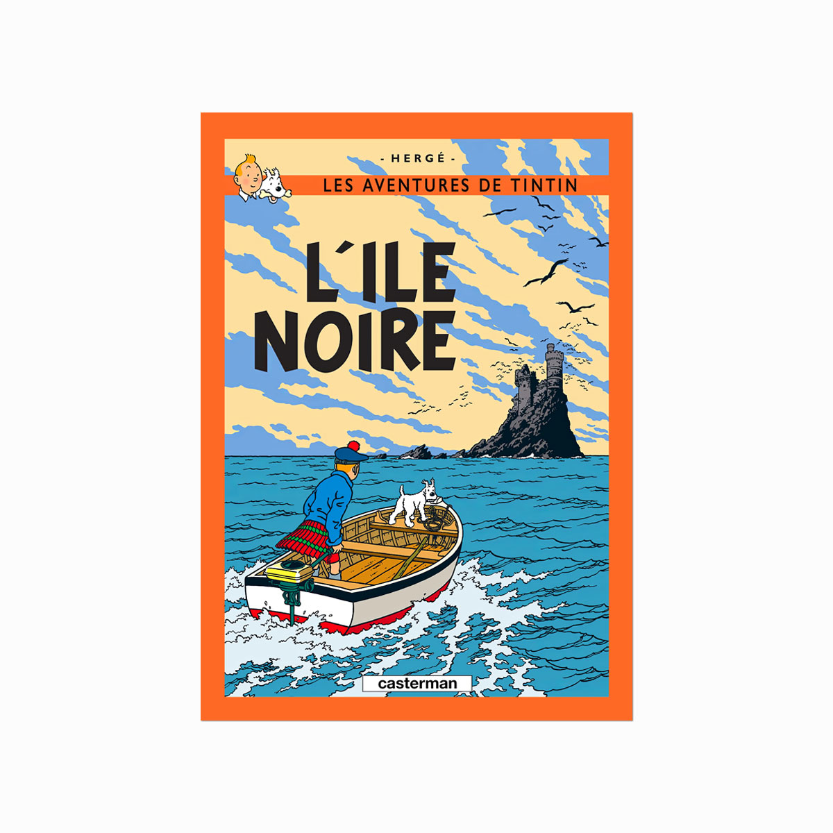 Tintin plakat  LÎle Noire (1938)