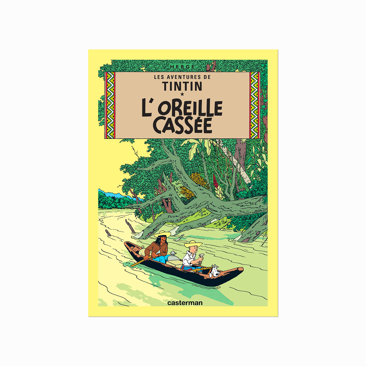 Tintin plakat  LOreille Cassée (1937)