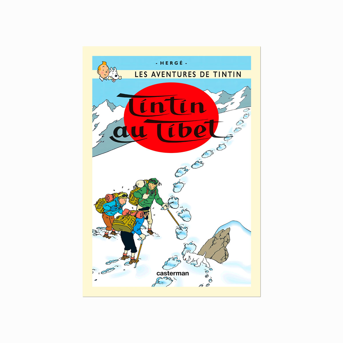 Tintin plakat  Tintin  Au Tibet (1960)