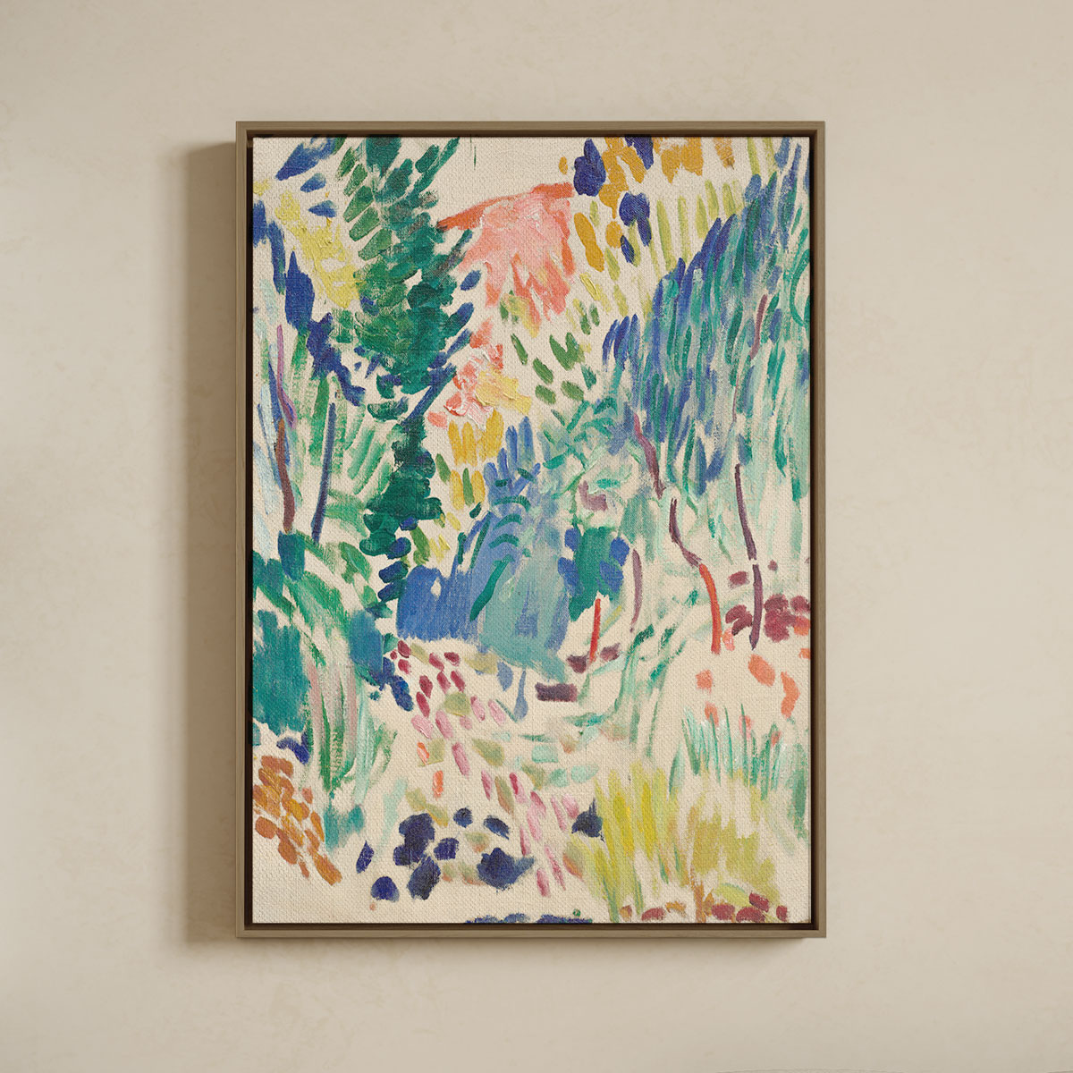 Lærredsprint med svæveramme  Henri Matisse  Landscape at Collioure