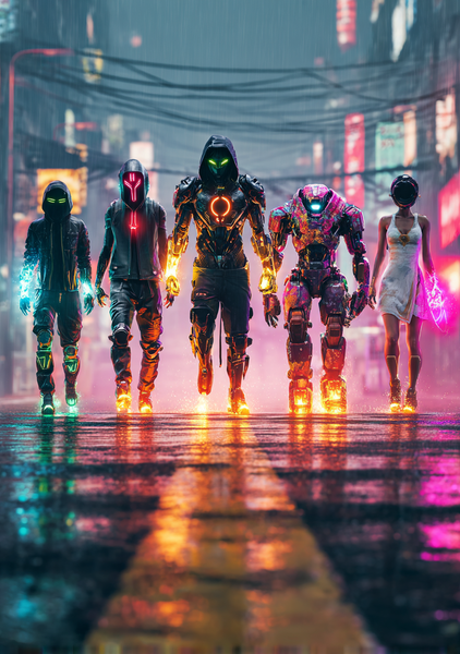 Gamer Plakat 491  Neon Crew i Opgør