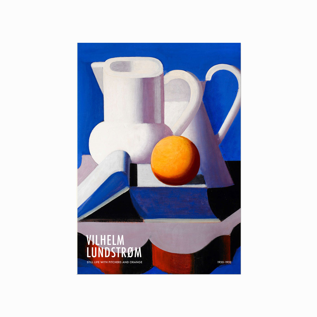 Vilhelm Lundstrøm  Still Life with pichers and Orange