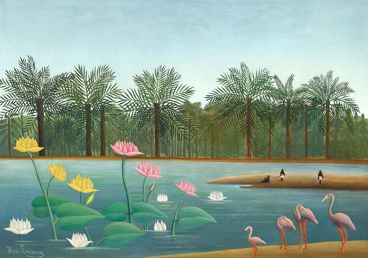 Henri Rousseau - Les flamants