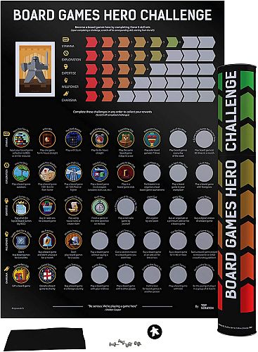 Poster/Plakat - Board Games: Hero Challenge - Scratch off - 42,5x59,7cm