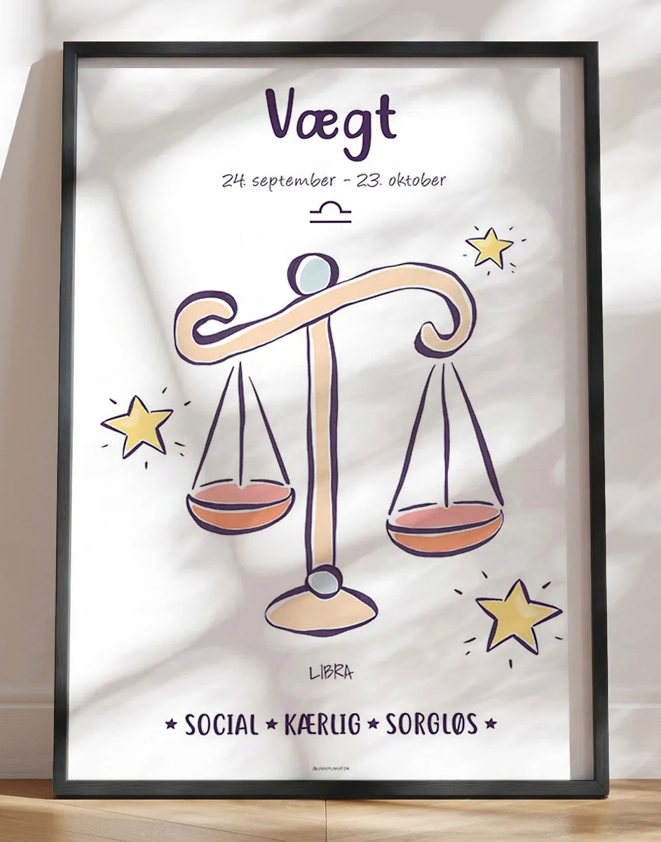 Stjernetegn plakat vægt