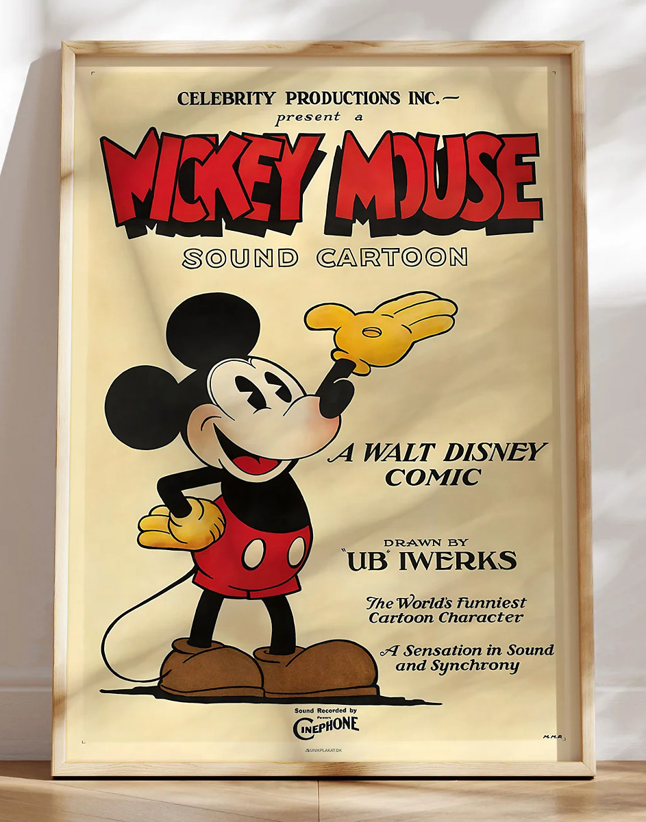 Mickey Mouse - Promotion poster fra 1928