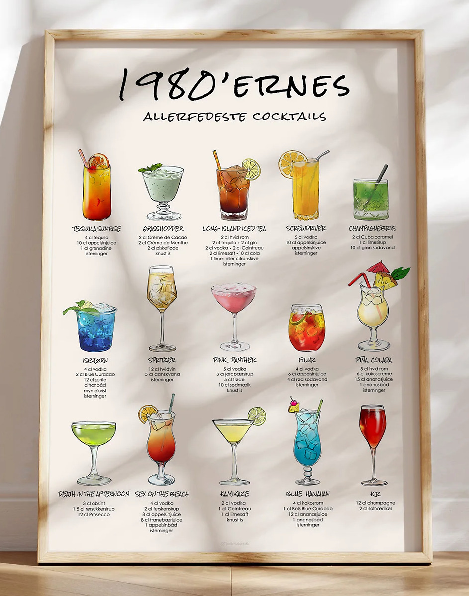 15 80'er cocktails - Dine favorit drinks fra 1980