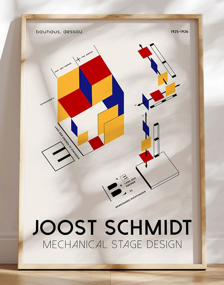 Joost Schmidt plakat - Mechanical Stage Design