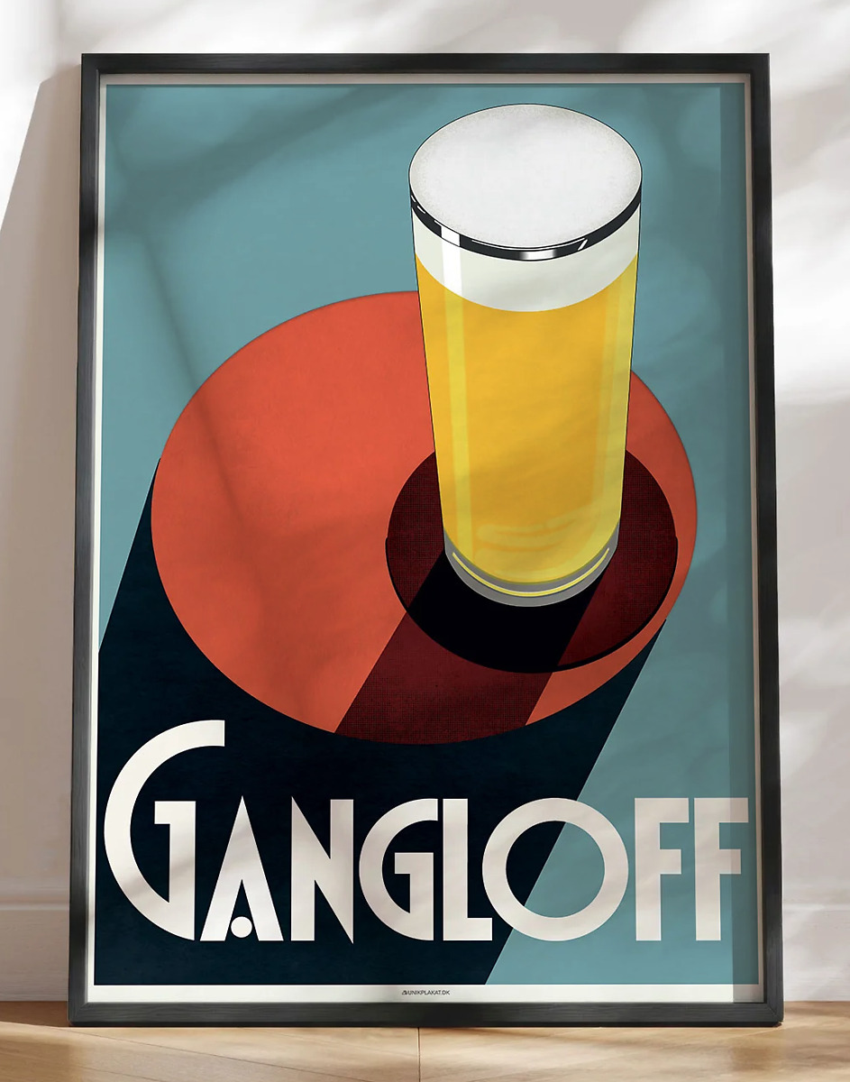 Gangloff Beer - Reklameplakat af Jean d'Ylen