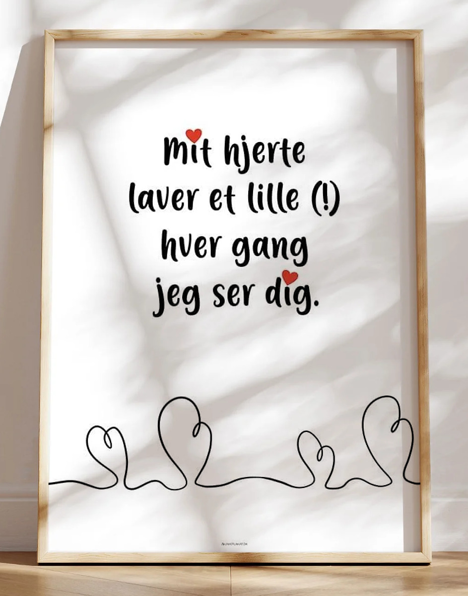 Citat om kærlighed - Mit hjerte laver et (!)