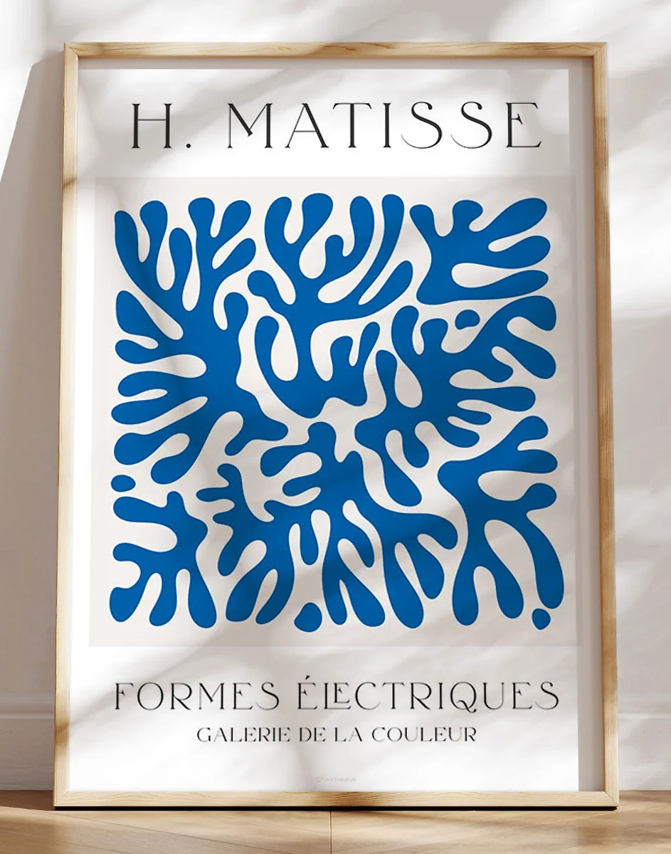 Matisse cut out plakat - Formes électriques