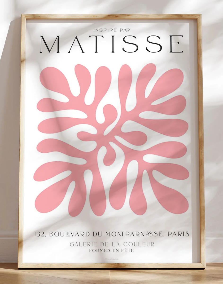 Henri Matisse plakat - Formes en fÃªte (pink)