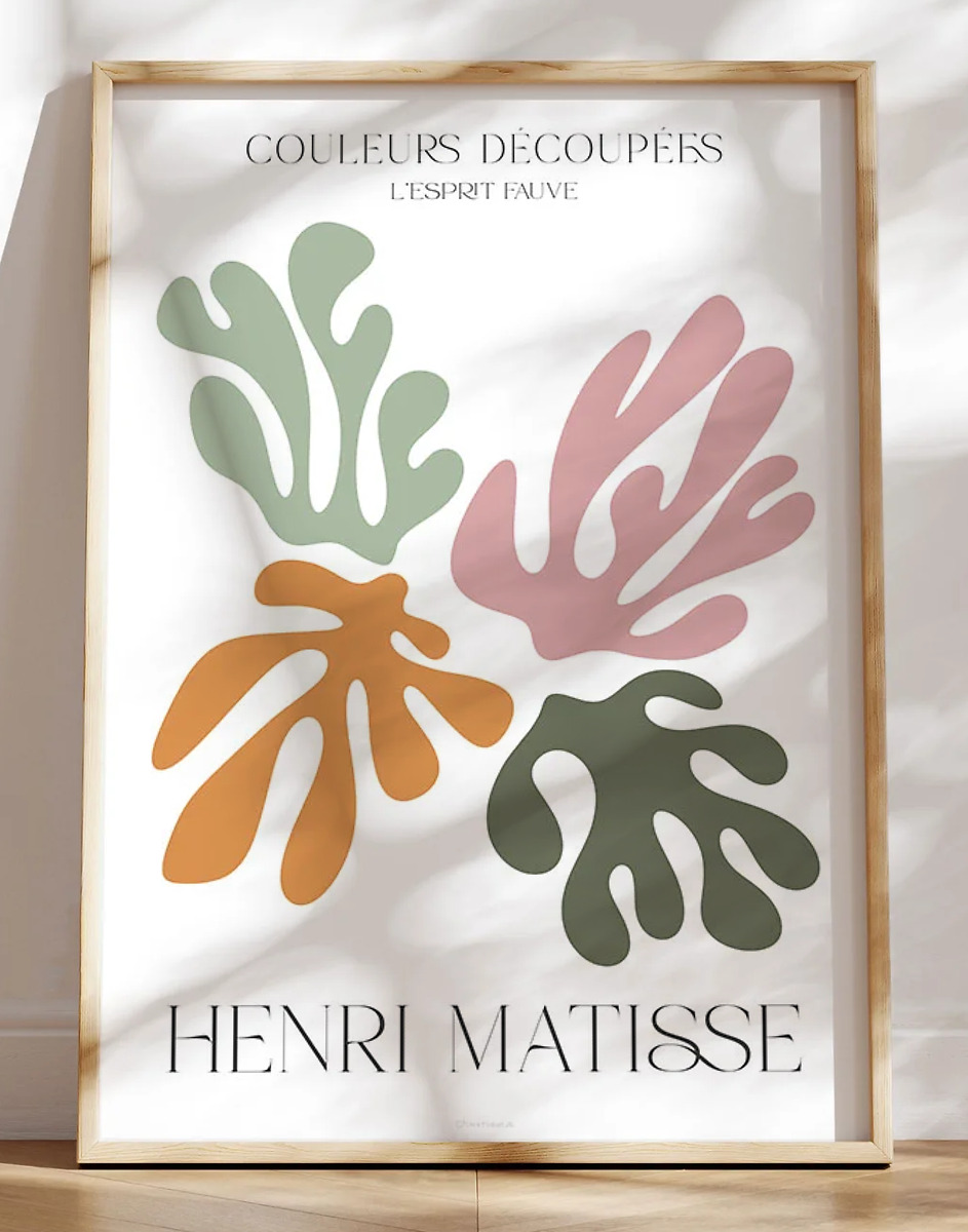Pastelfarvet Matisse plakat - L'esprit fauve