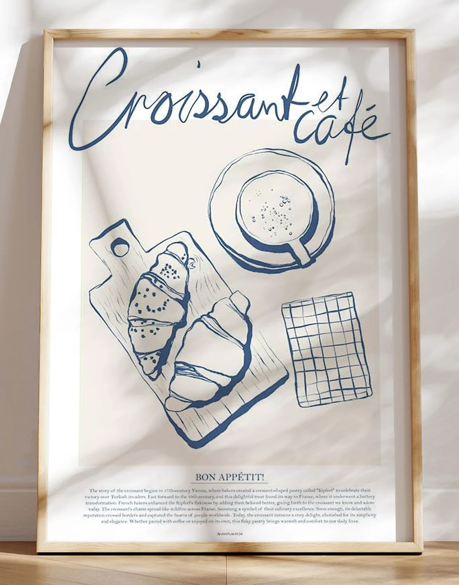 Croissant et café - hyggelig madplakat med fransk morgenbord