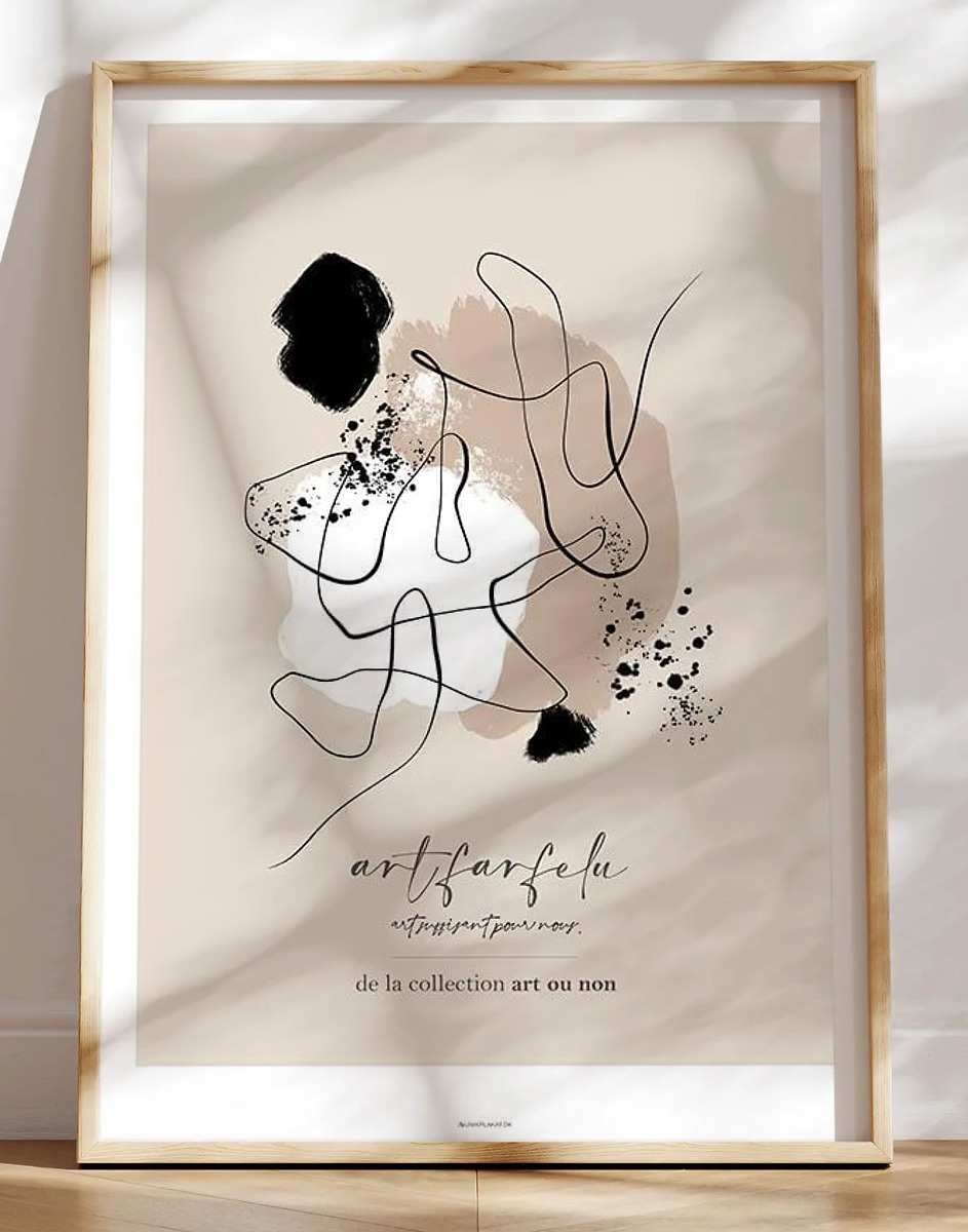 Abstrakt kunstplakat - Art Farfelu