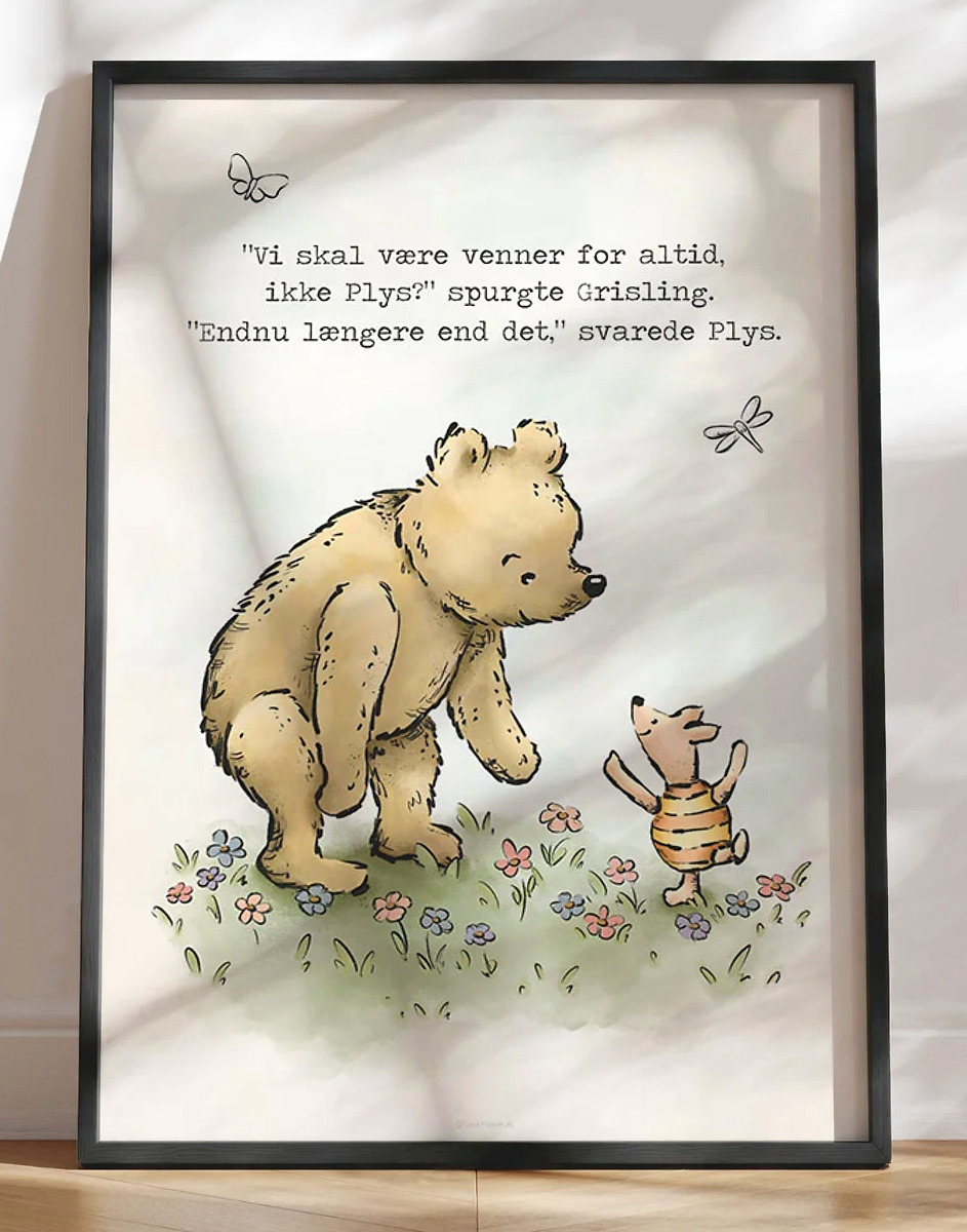 Peter Plys plakat - Venner for altid