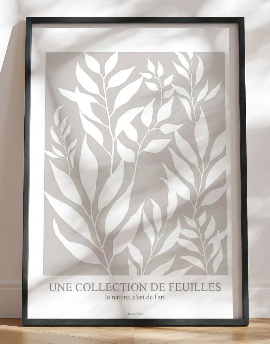 Kunstplakat - Collection de feuilles
