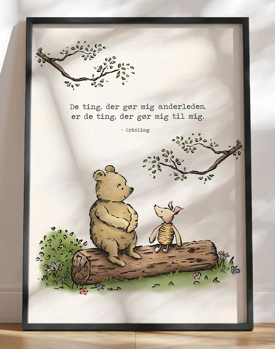 Peter Plys plakat - De ting