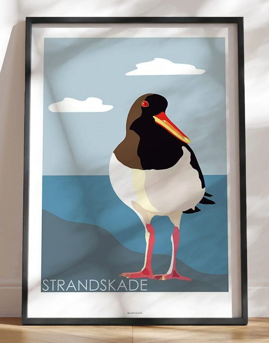 Grafisk plakat - Strandskade