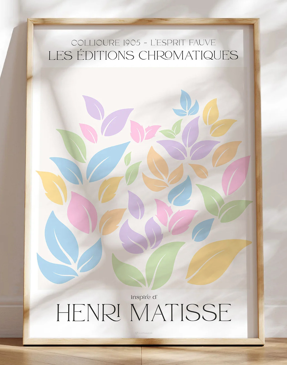Matisse plakat - Pastel leaves