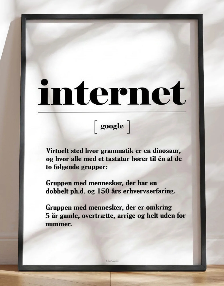 Definitionsplakat - Internet