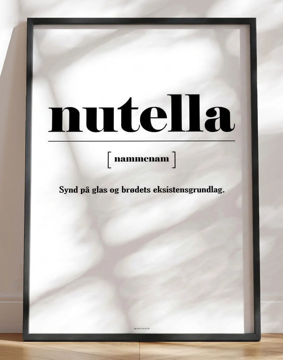 Nutella - definitionsplakat