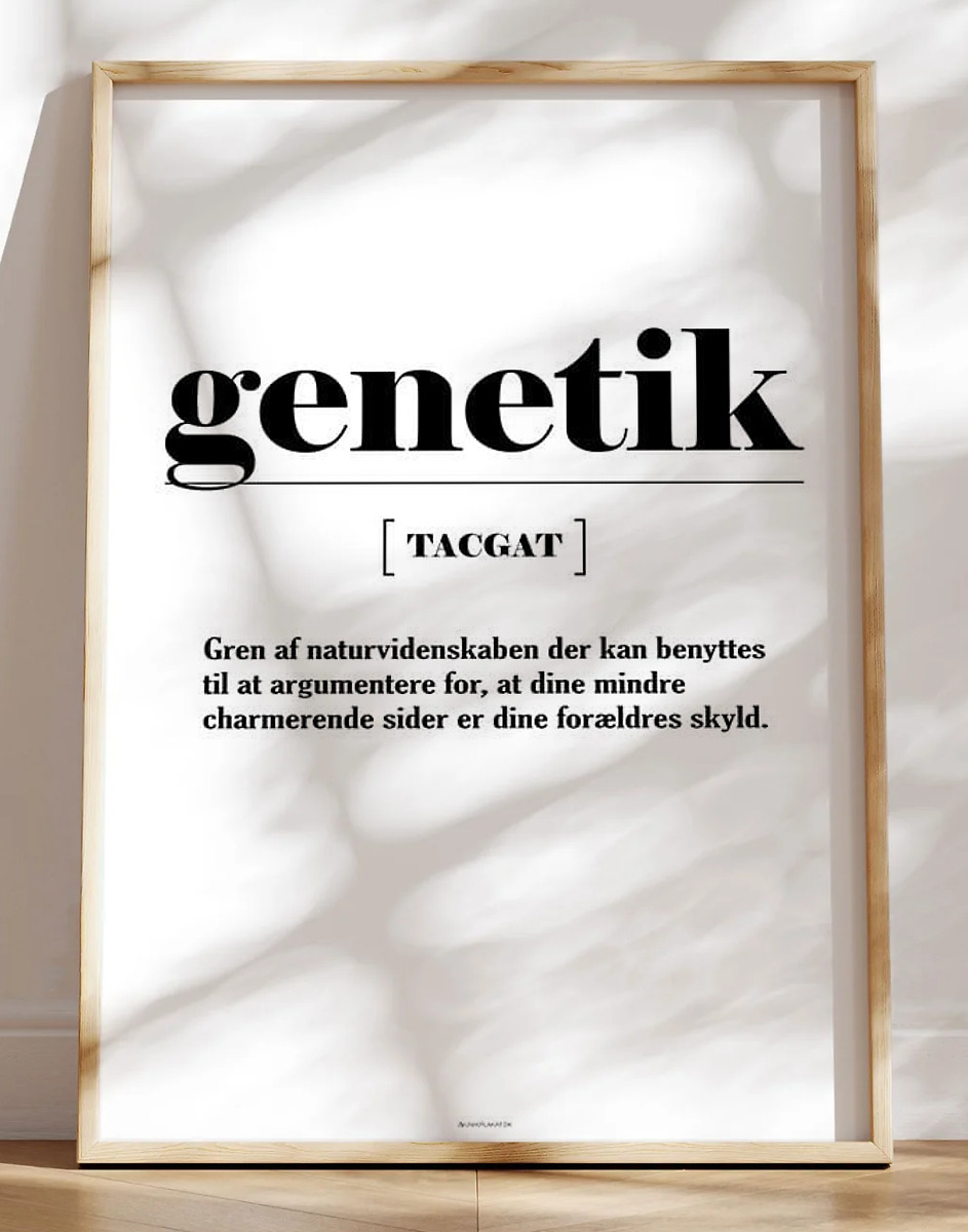 Definitionsplakat - genetik