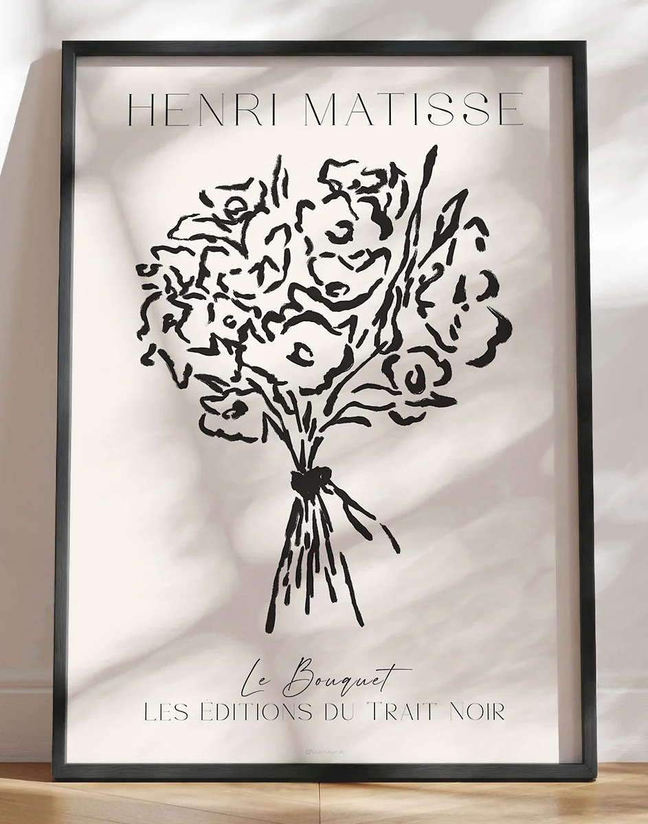 Matisse-inspireret plakat - Le Bouquet