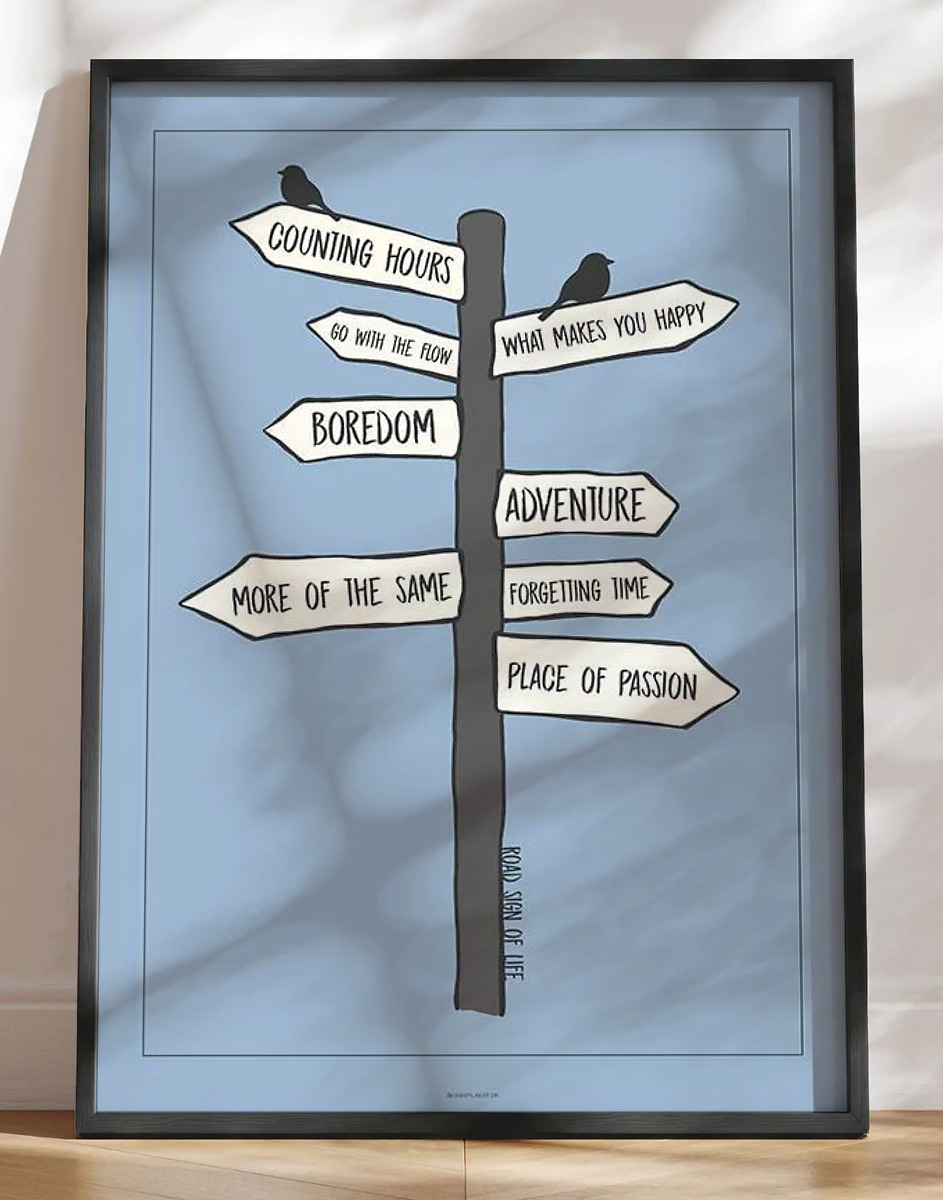 Farverig plakat - Road to ...