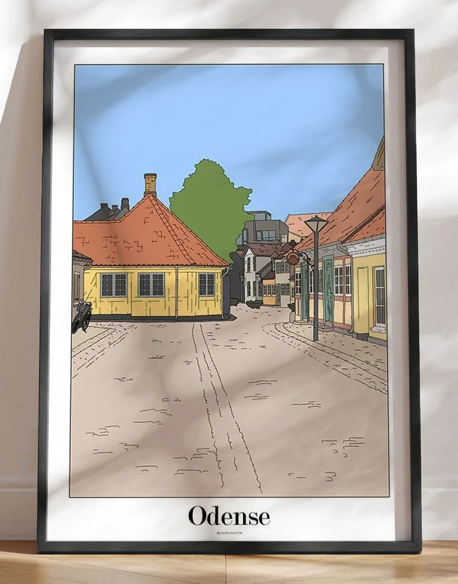 Byplakat Odense - H. C. Andersens hus