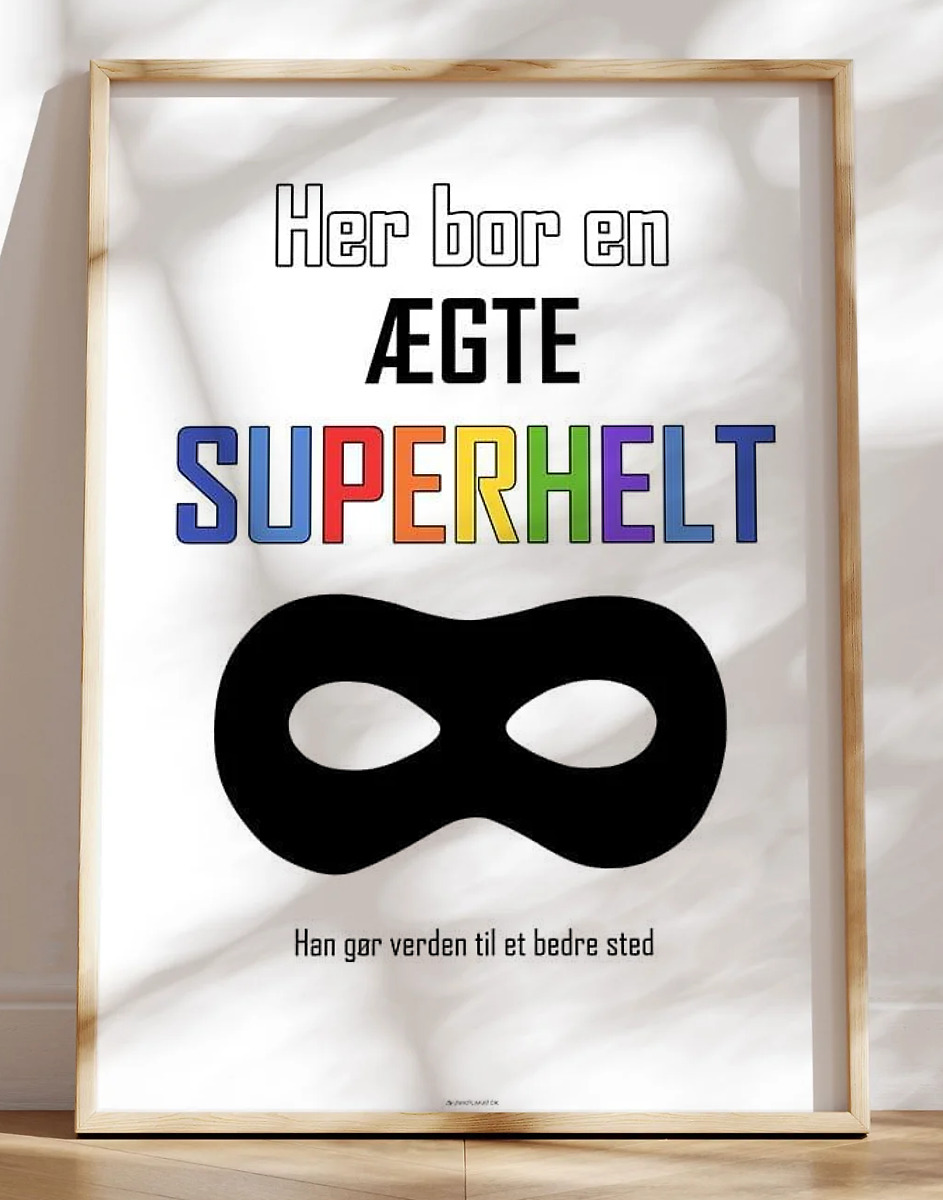 Superhelteplakat - dreng