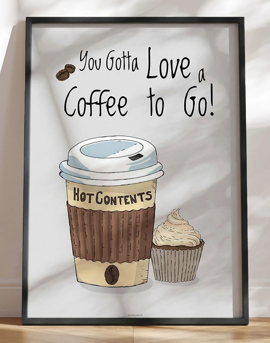 Kaffeplakat - Coffee to Go