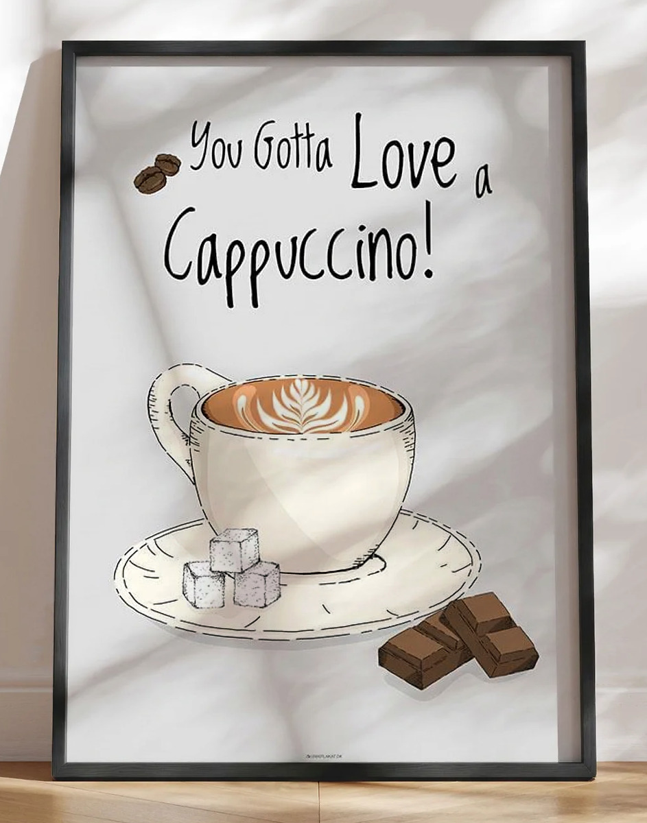 Kaffeplakat - Cappuccino