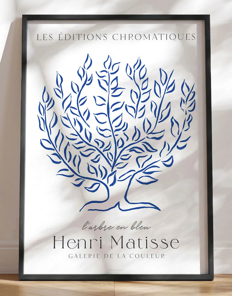Henri Matisse plakat - L'abre en bleu