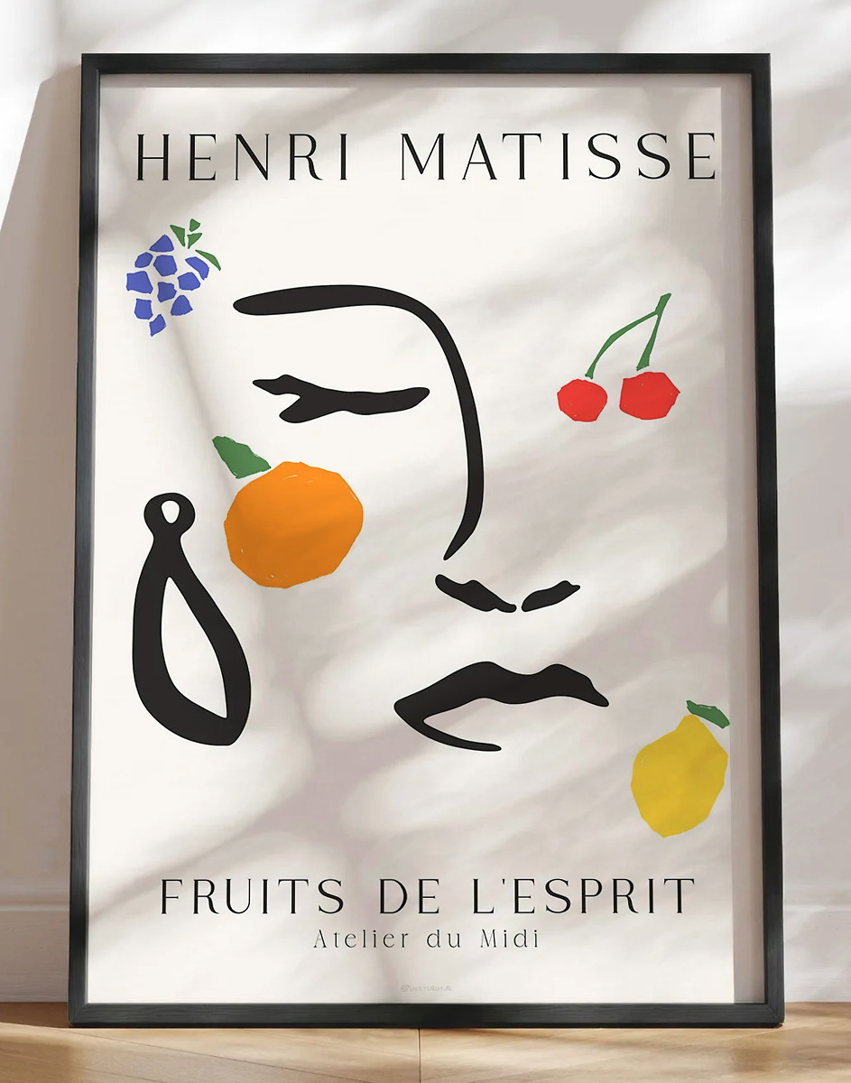 Matisse-inspireret plakat - Fruits d'esprit