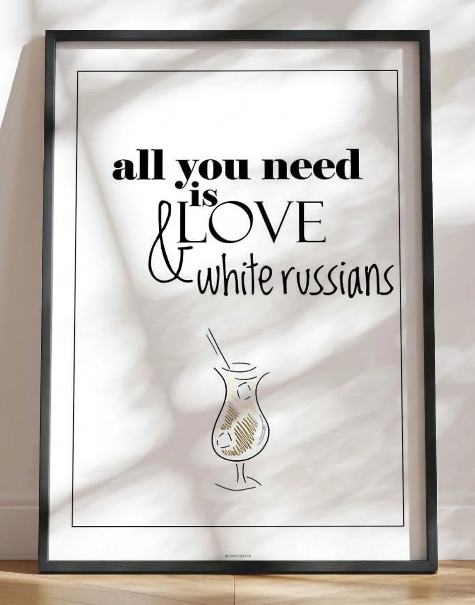 Drinks plakat - White Russian
