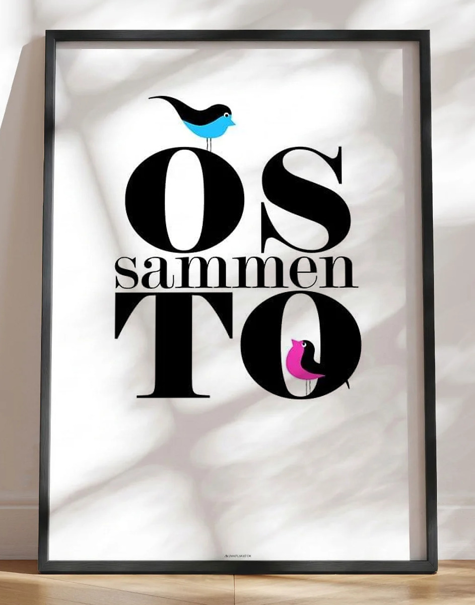 Os to sammen - Birds plakat