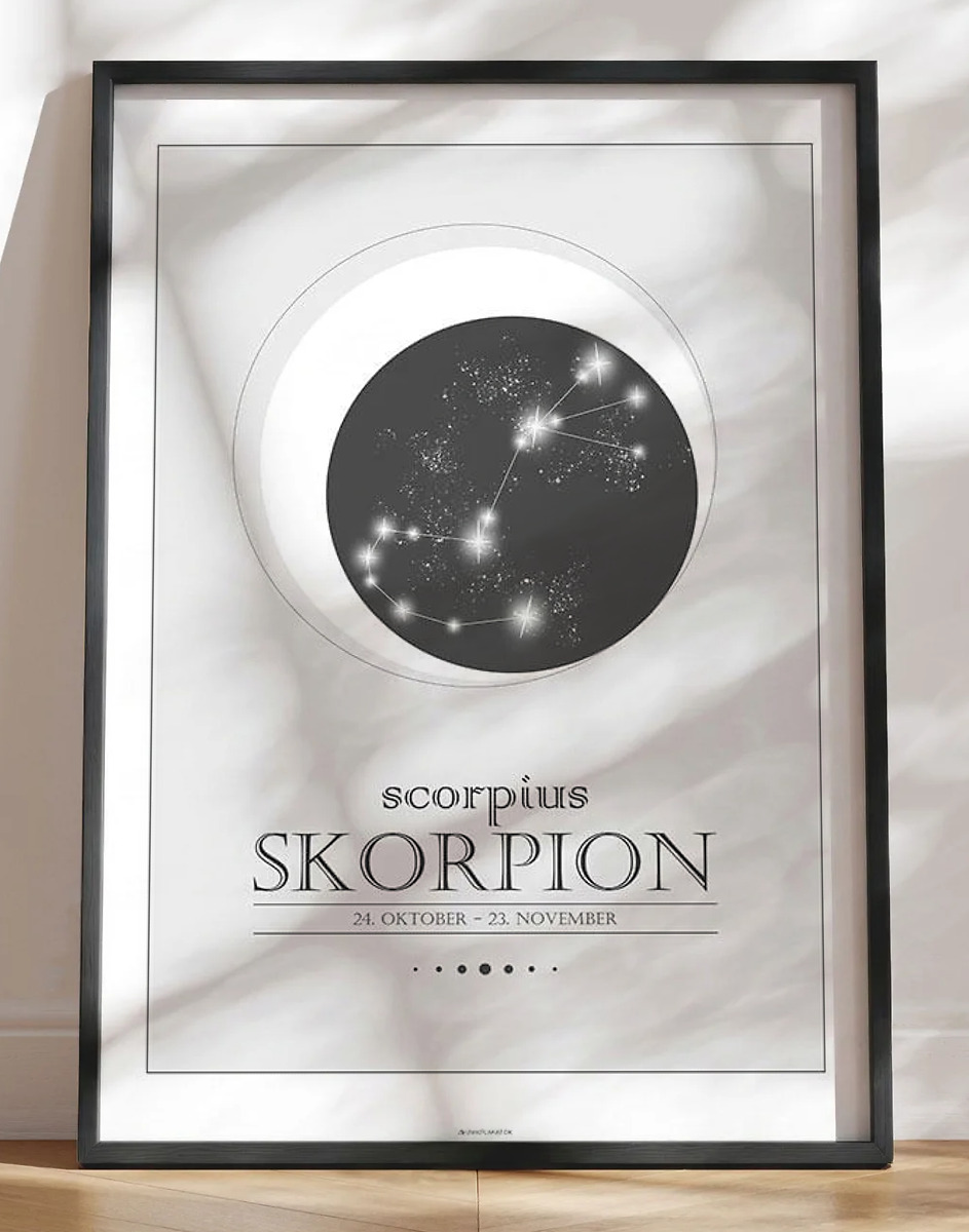 Stjernetegnplakat skorpion