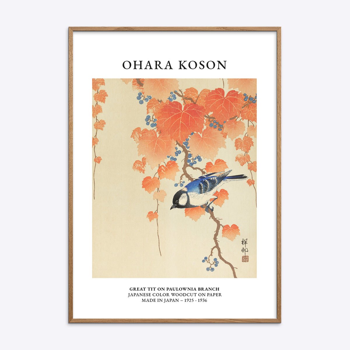Ohara Koson Great Tit