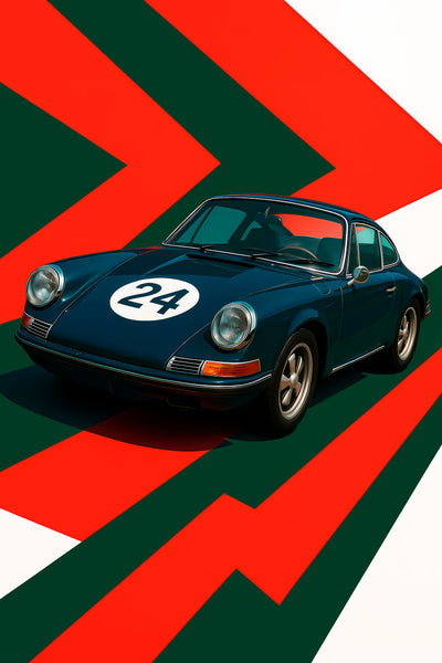 Bil Plakat 91 - Porsche 911