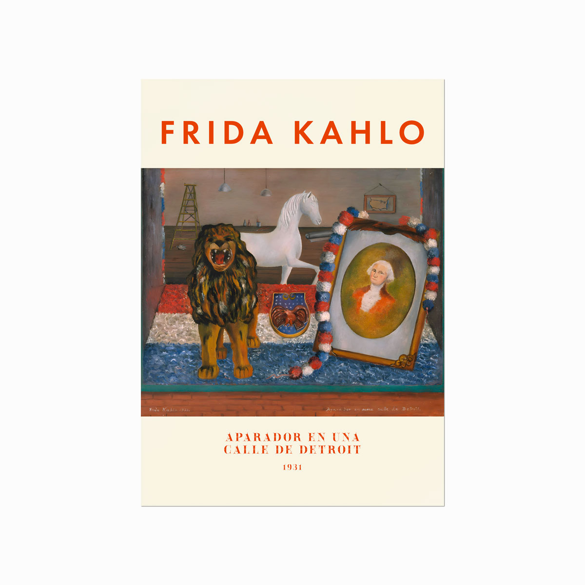 Frida Kahlo Aparador en una Calle de Detroit