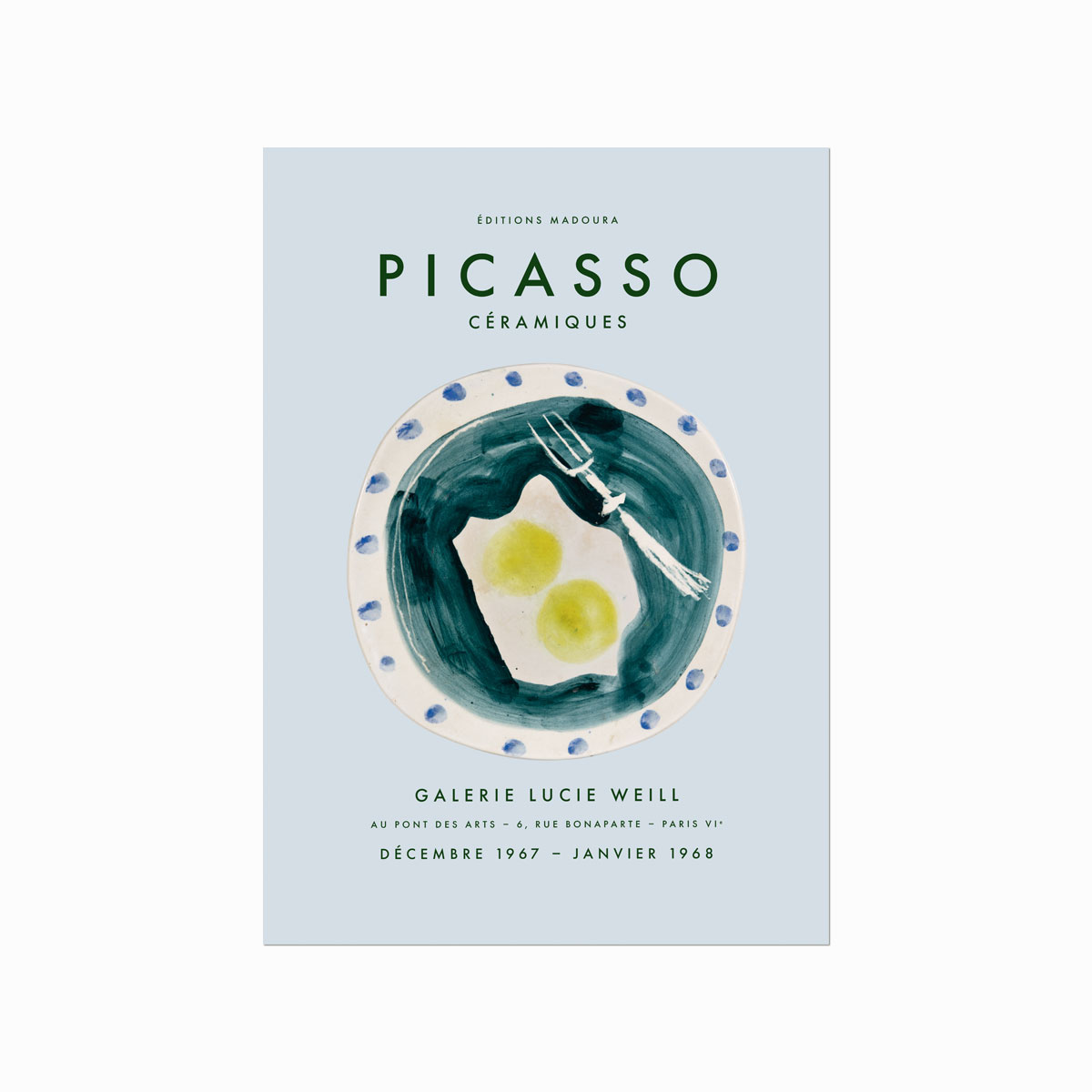 Pablo Picasso plakat  Plat aux ufs