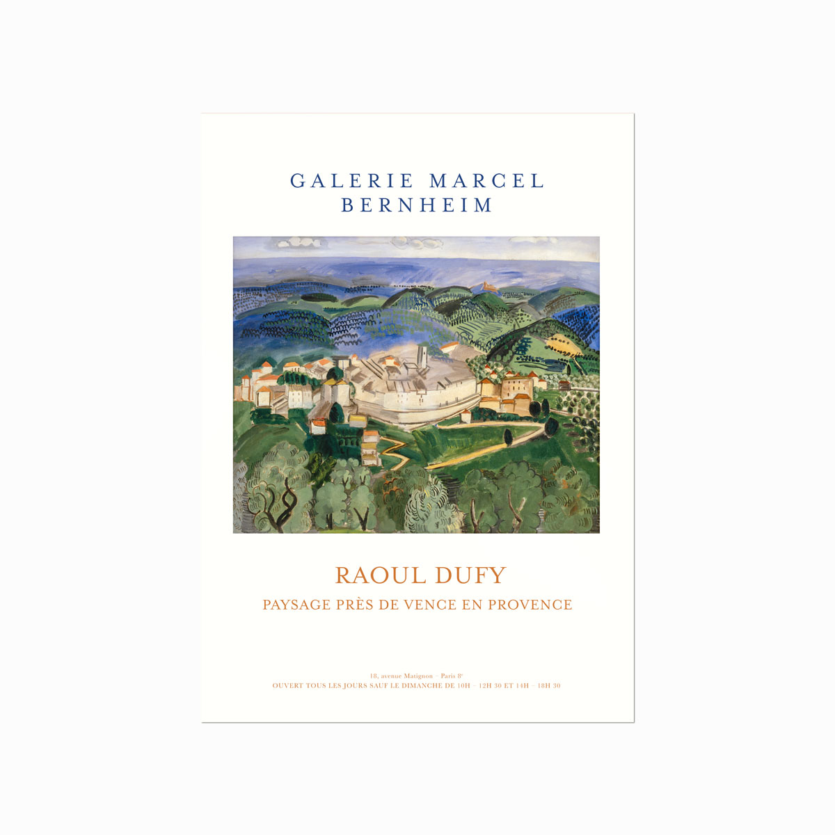 Raoul Dufy  Paysage près de Vence en Provence