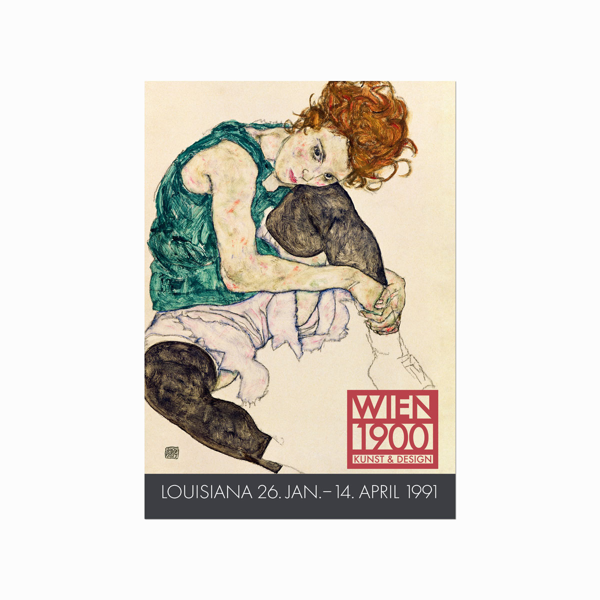 Egon Schiele  Woman Sitting (Exhibition Poster)