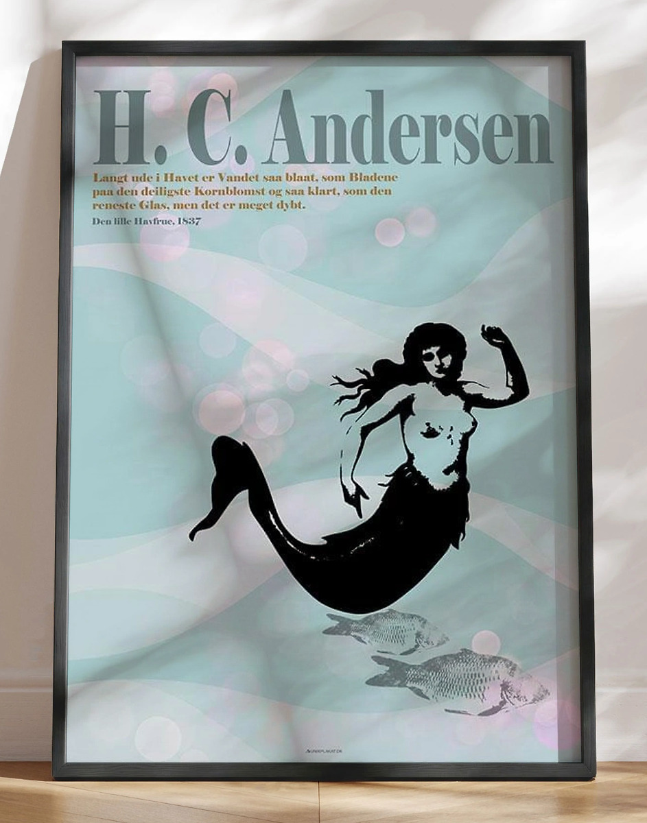 H. C. Andersen plakat - Den lille havfrue