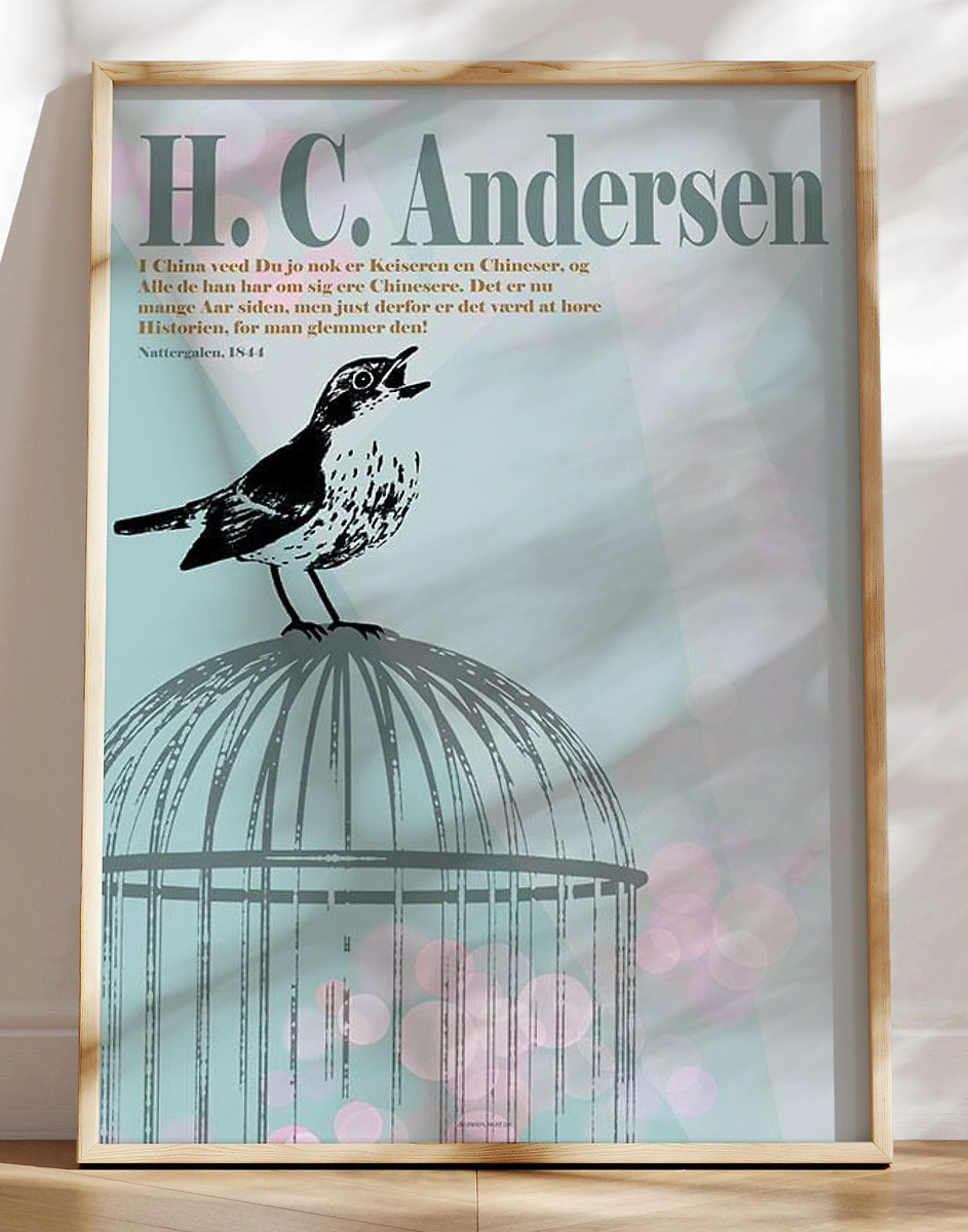 H. C. Andersen plakat - Nattergalen